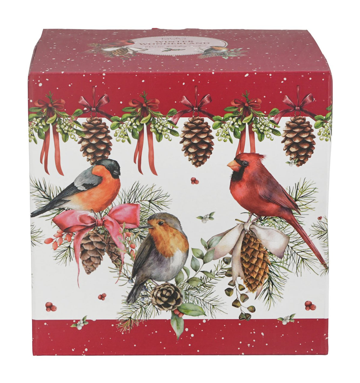Set pentru ceai, de Craciun, Birds of Winter, Include ceainic cu ceasca si farfurie, 350 ml