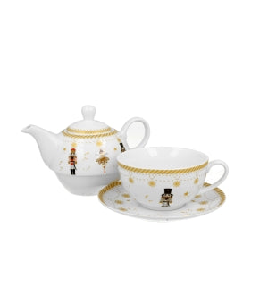 Set ceainic pentru 1 persoana Christmas Balerina - Victoria home deco