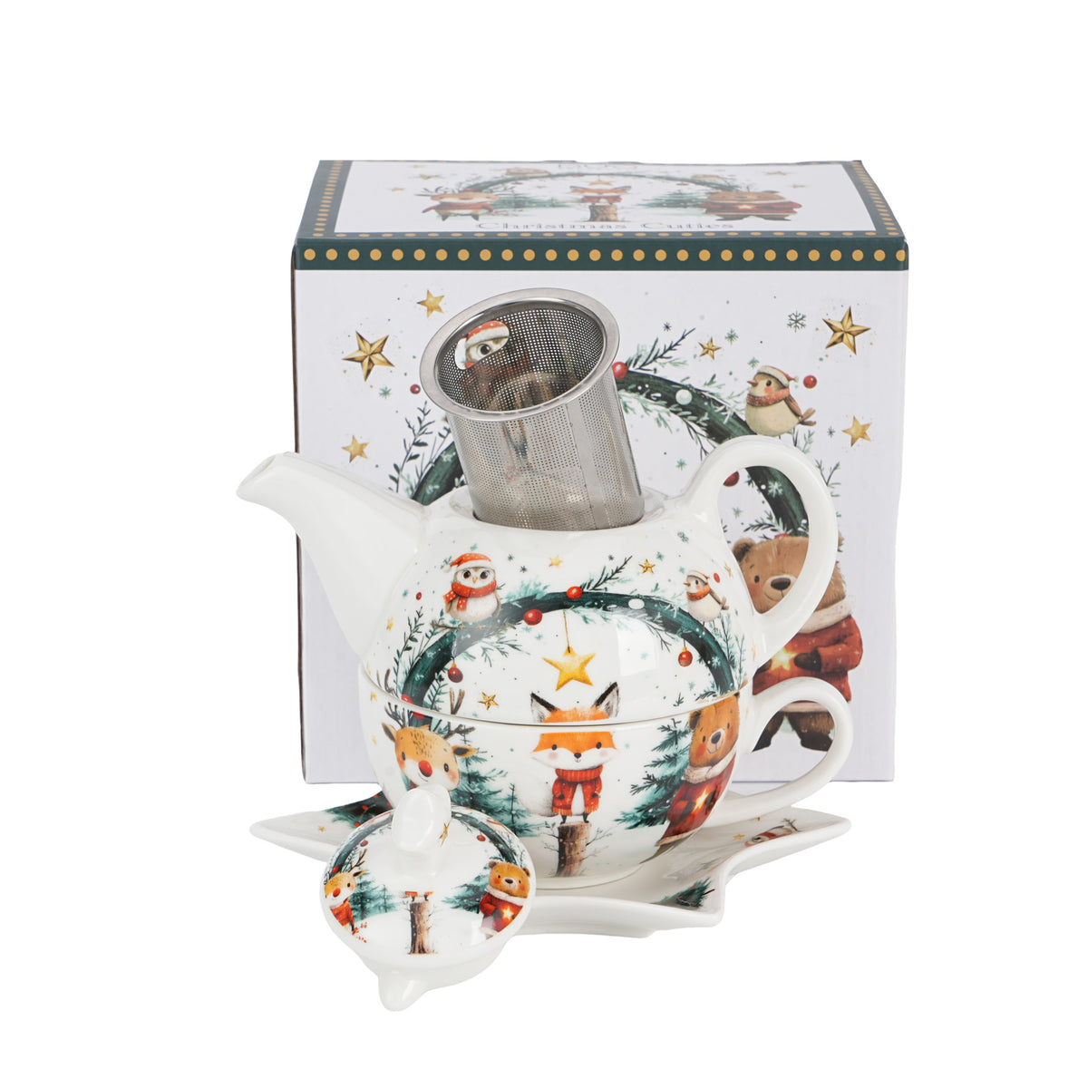 Set pentru ceai,de Craciun,  Cutties, 350 ml