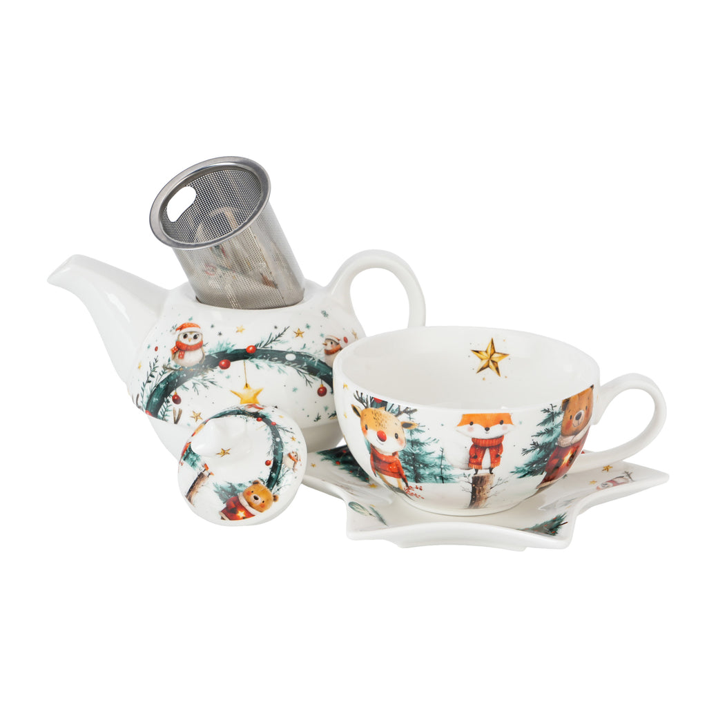 Set pentru ceai,de Craciun,  Cutties, 350 ml