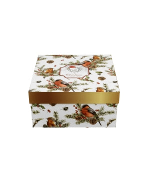 Set ceașcă și farfurie Christmas Birds, 250ml - Victoria home deco