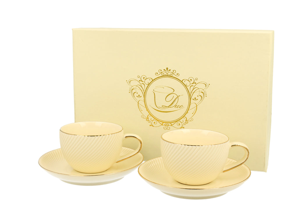 Set de două cești de espresso ,cu fafurioare ICE CREAM, 120 ml