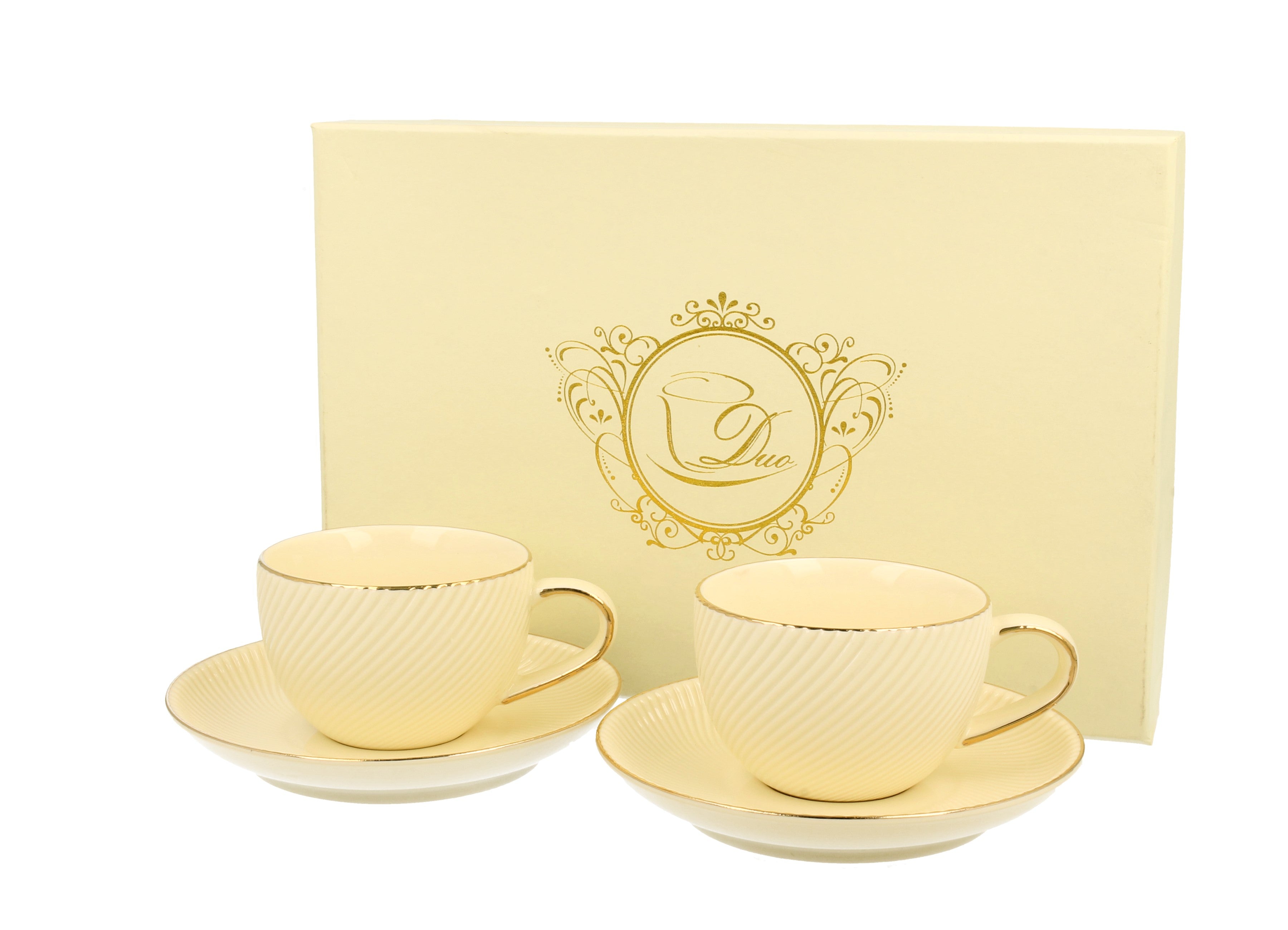Set de două cești de espresso ,cu fafurioare ICE CREAM, 120 ml