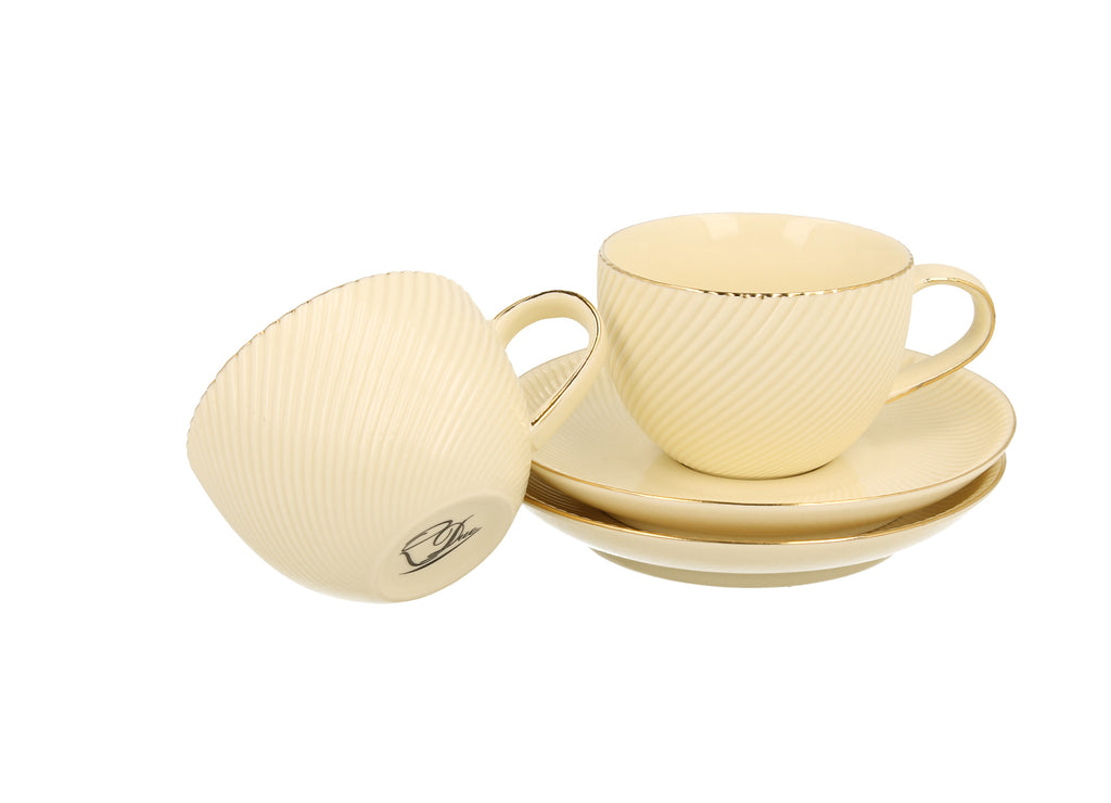 Set de două cești de espresso ,cu fafurioare ICE CREAM, 120 ml