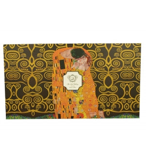 Set 6 cesti si farfurioare THE KISS BROWN inspirate de Klimt 250 ml - Victoria home deco