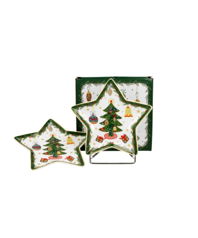 Set 2 farfurii stea Around Christmas Tree - Victoria home deco