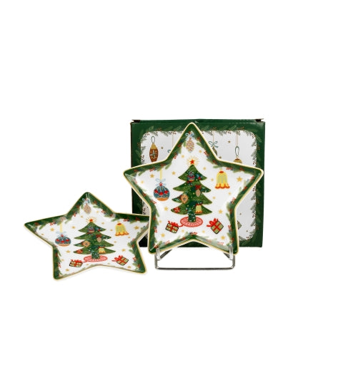Set 2 farfurii stea Around Christmas Tree - Victoria home deco