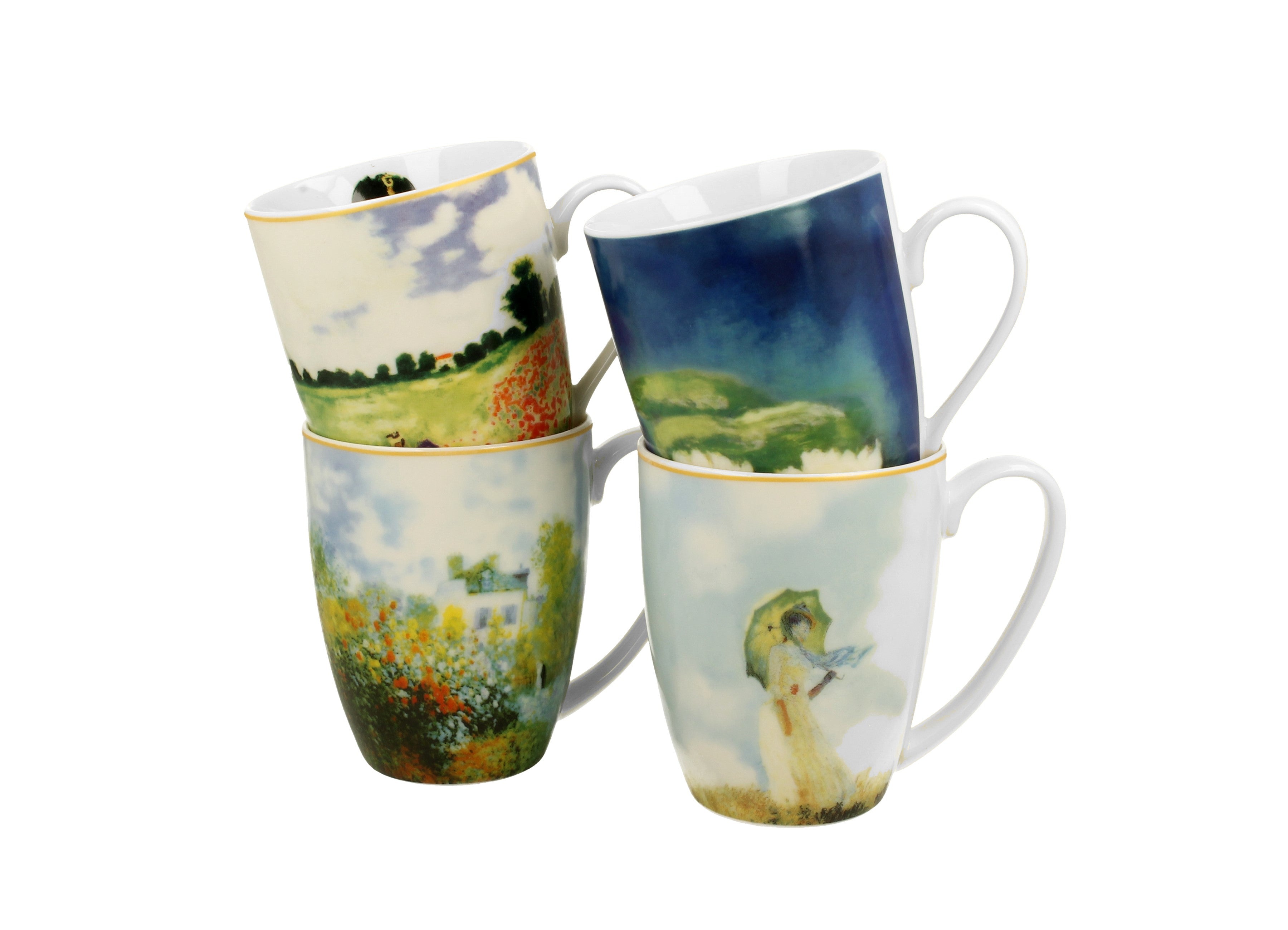 Set de 4 cani clasice inspirate de Monet - Victoria home deco