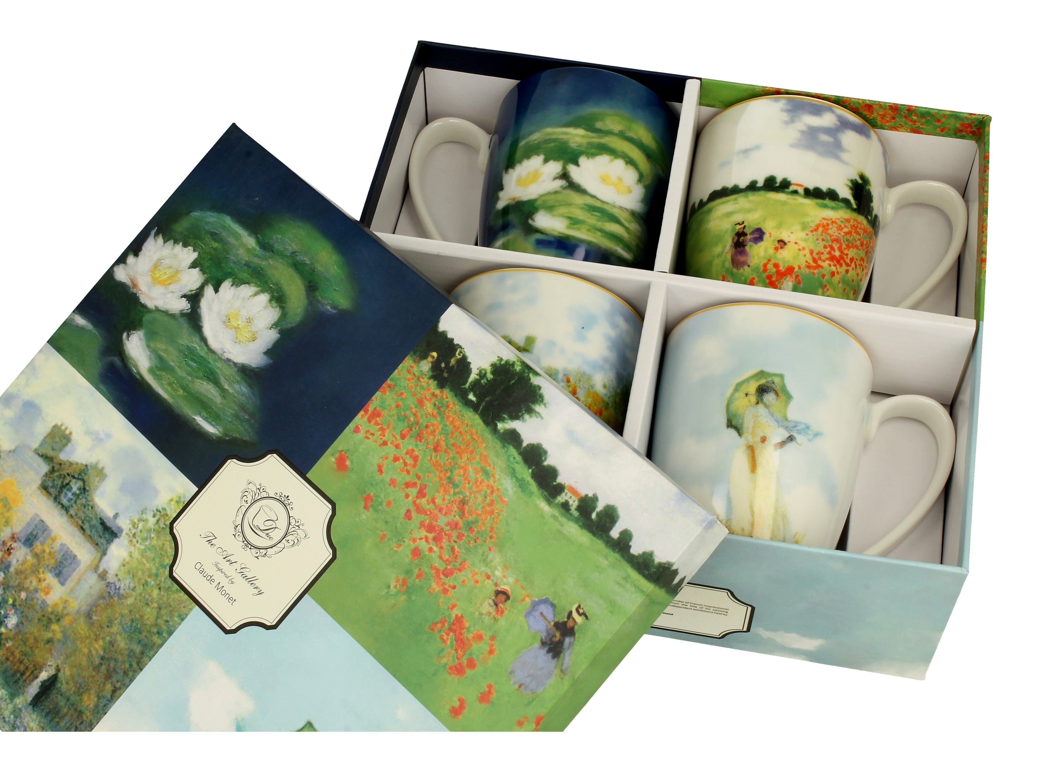 Set de 4 cani clasice inspirate de Monet - Victoria home deco