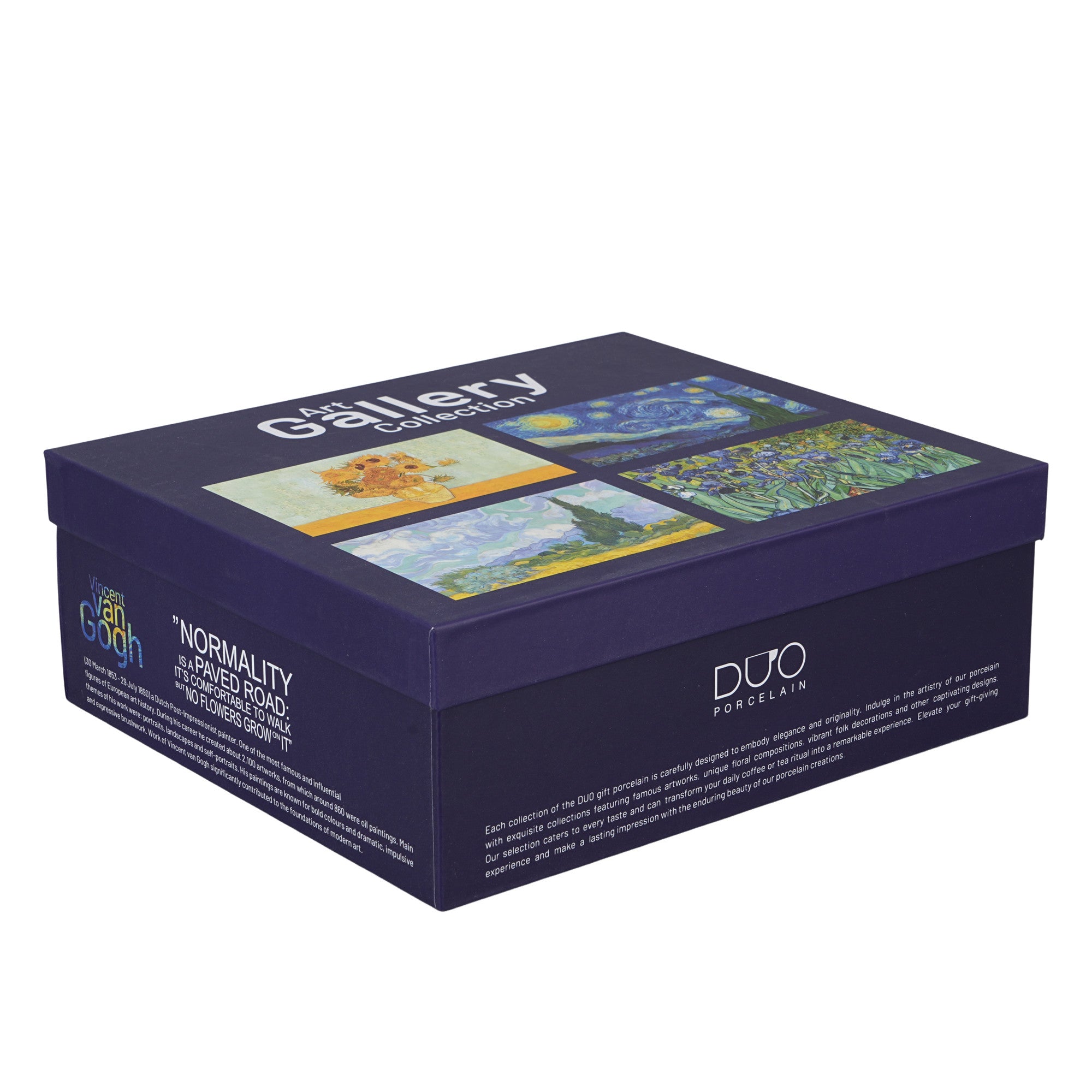 Set de 4 căni din portelan clasice inspirate de Van Gogh,360 ml