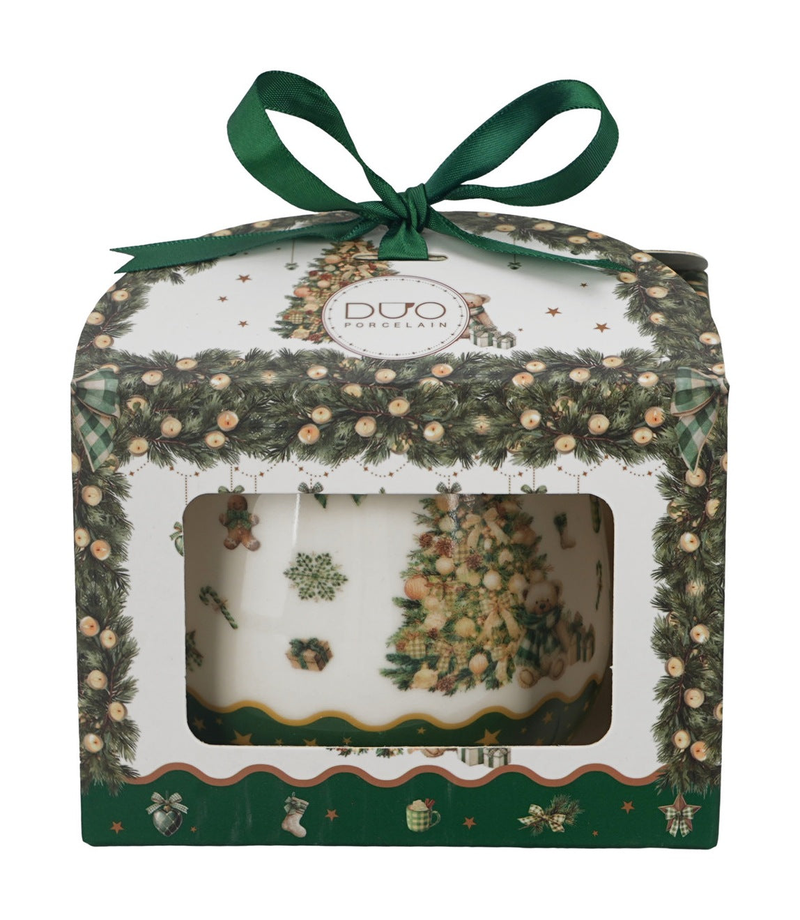 Cana barel din portelan, Craciun, Tree Sparkle, 430 ml