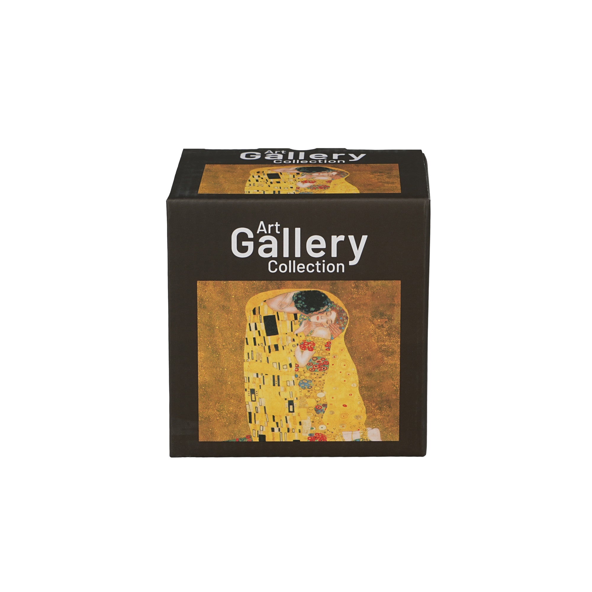 Cană clasică cu linguriță THE KISS CLASSIC inspirată de G. Klimt, 360 ml