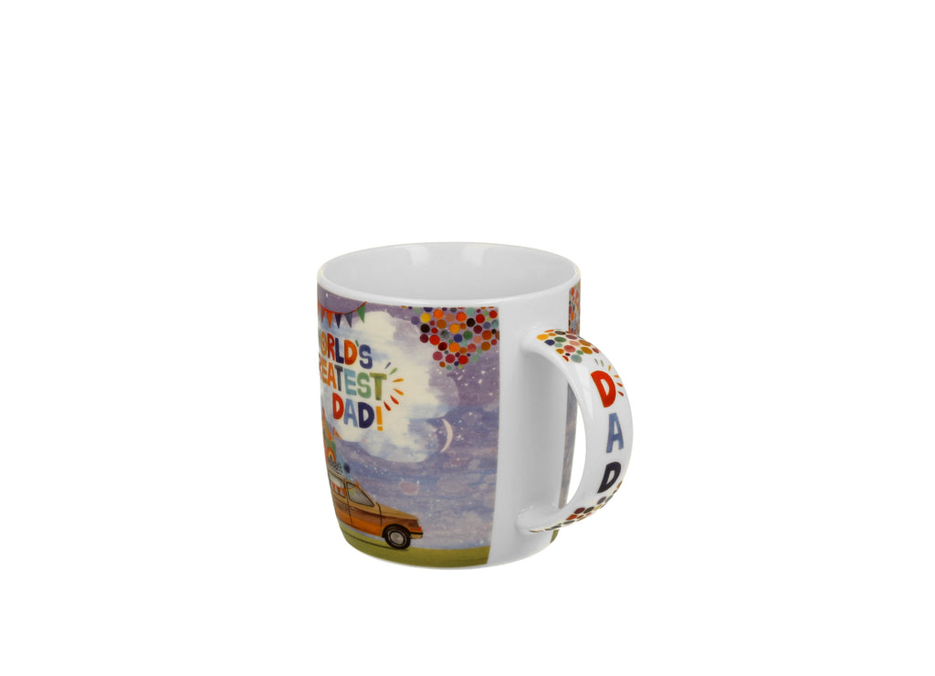 Cană de ocazie „Cel mai bun tata * într-o cutie cu fundă, 400 ml