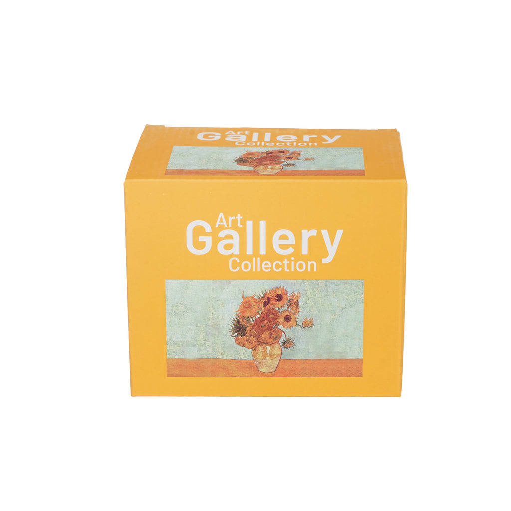 Cană de sticlă FLOAREA-SOARELUI inspirată de Van Gogh , 530 ml