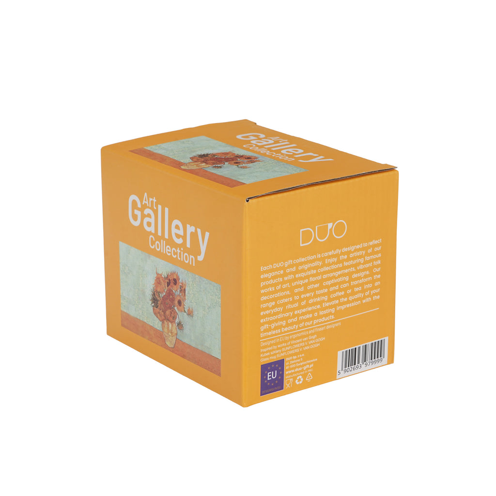 Cană de sticlă FLOAREA-SOARELUI inspirată de Van Gogh , 530 ml