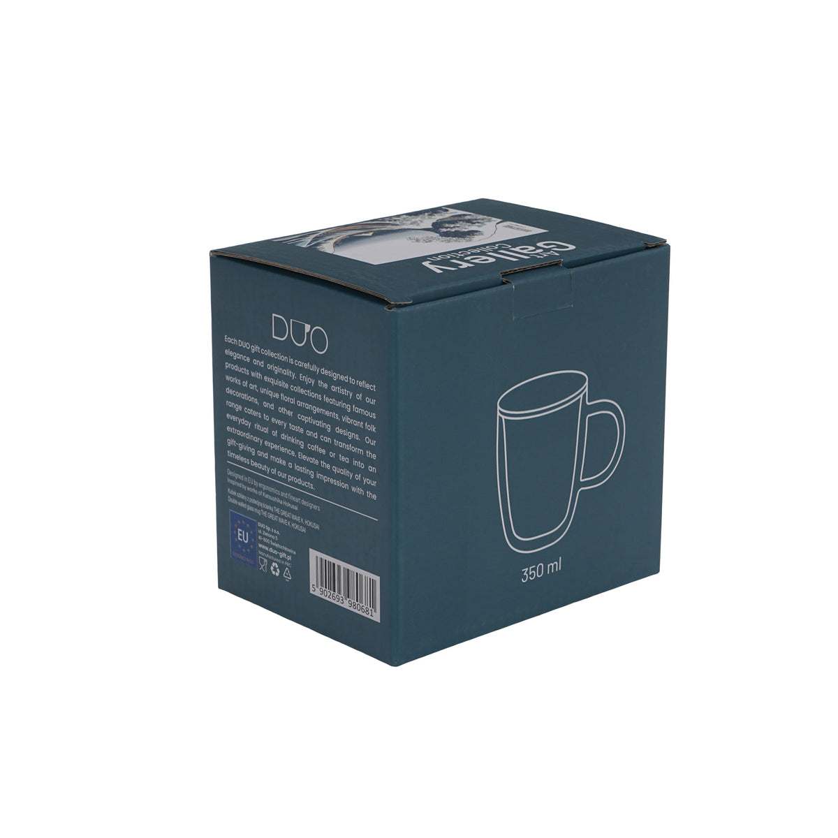Cana de sticla cu pereti dubli, Hokusay, 350 ml