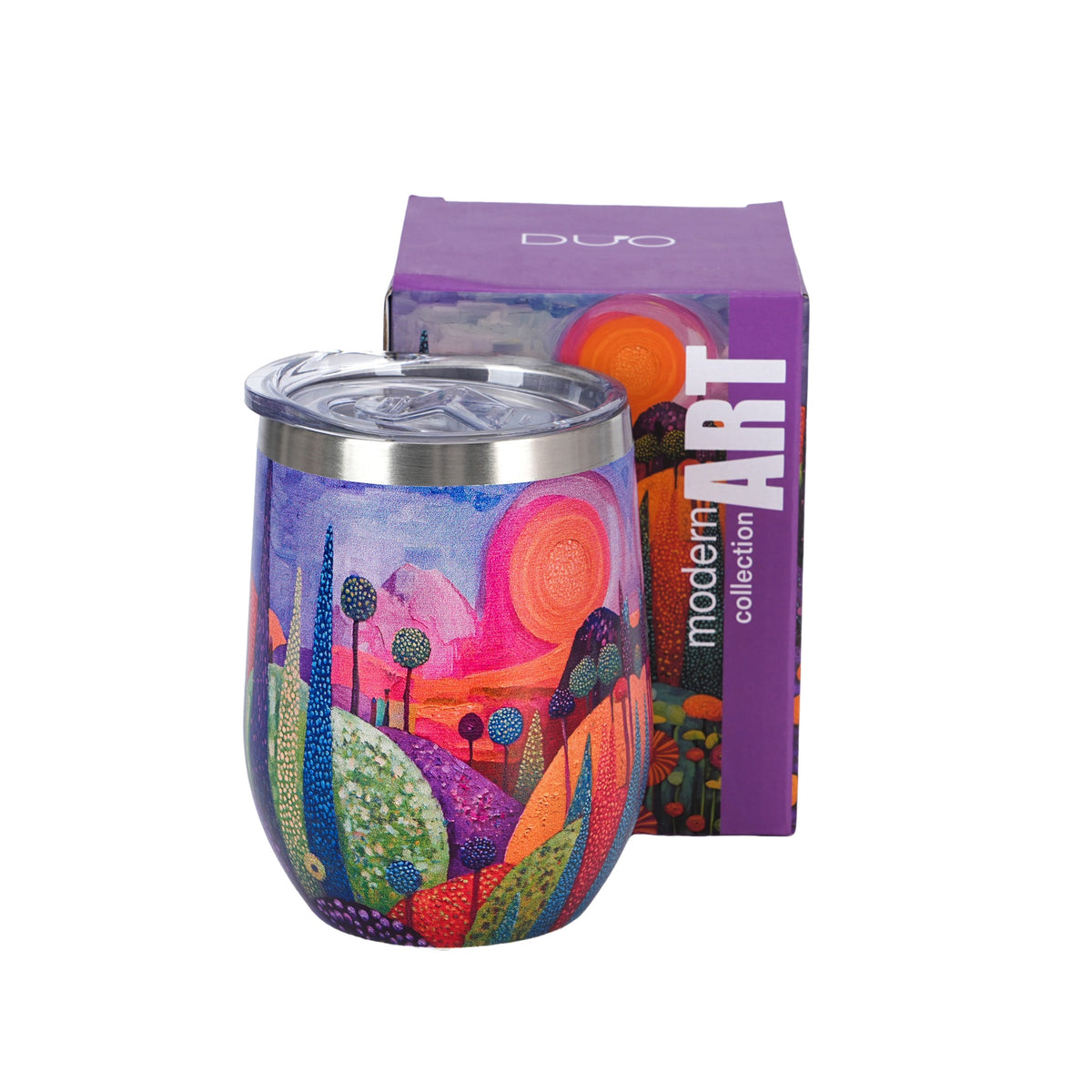 Cana termica, Dealuri Spumoase 350 ml, multicolor, cu capac