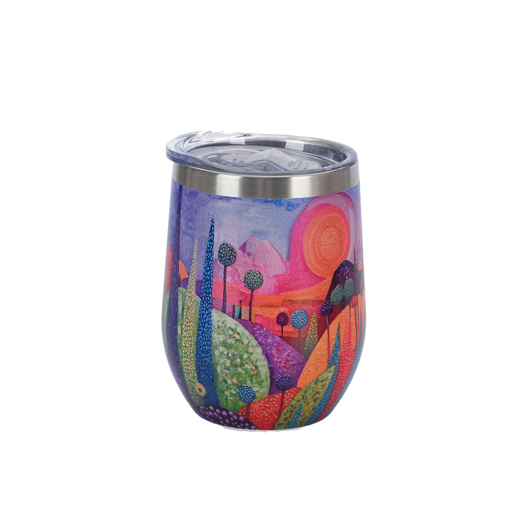 Cana termica, Dealuri Spumoase 350 ml, multicolor, cu capac