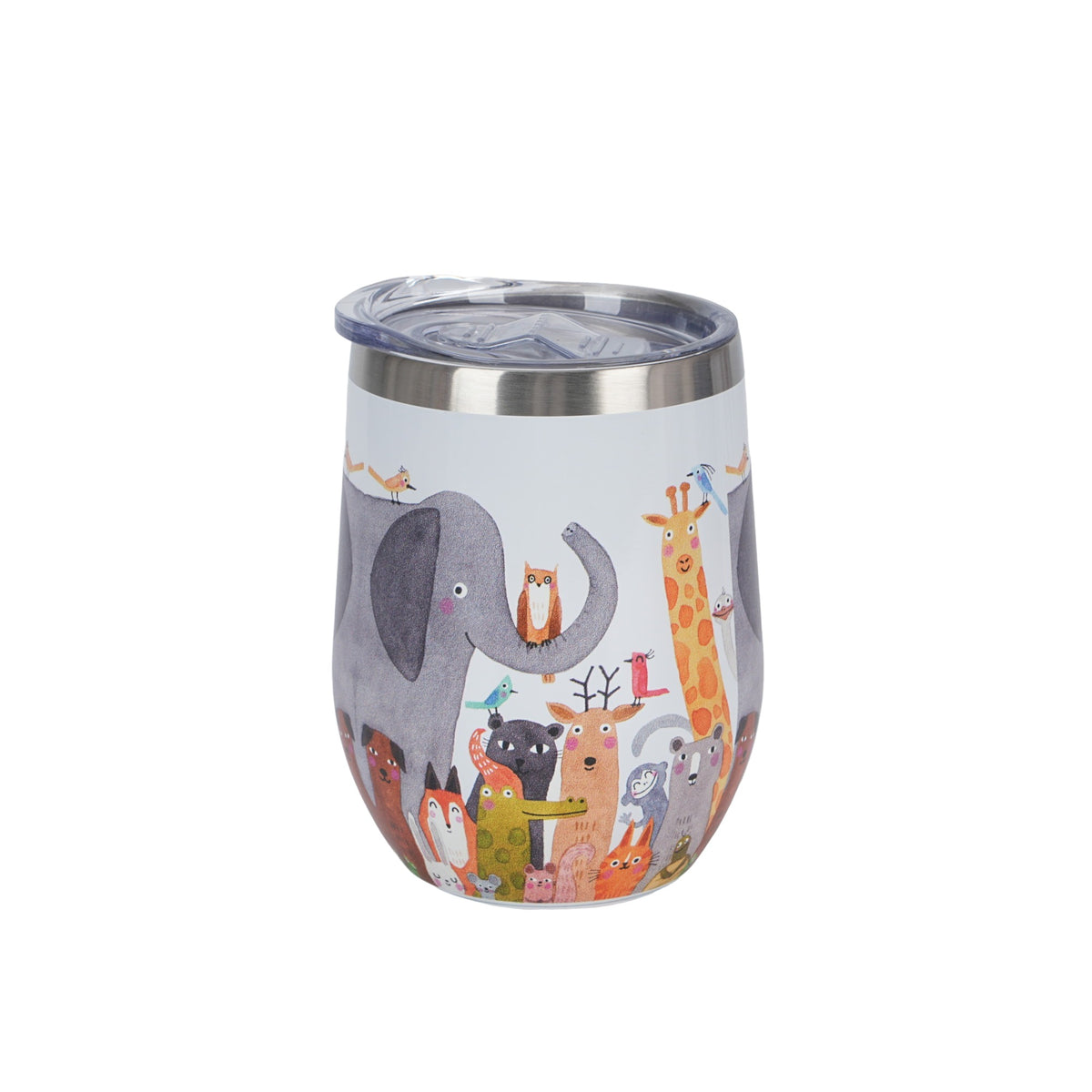 Cana termica, Lumea Cainilori, 350 ml, multicolor, cu capac