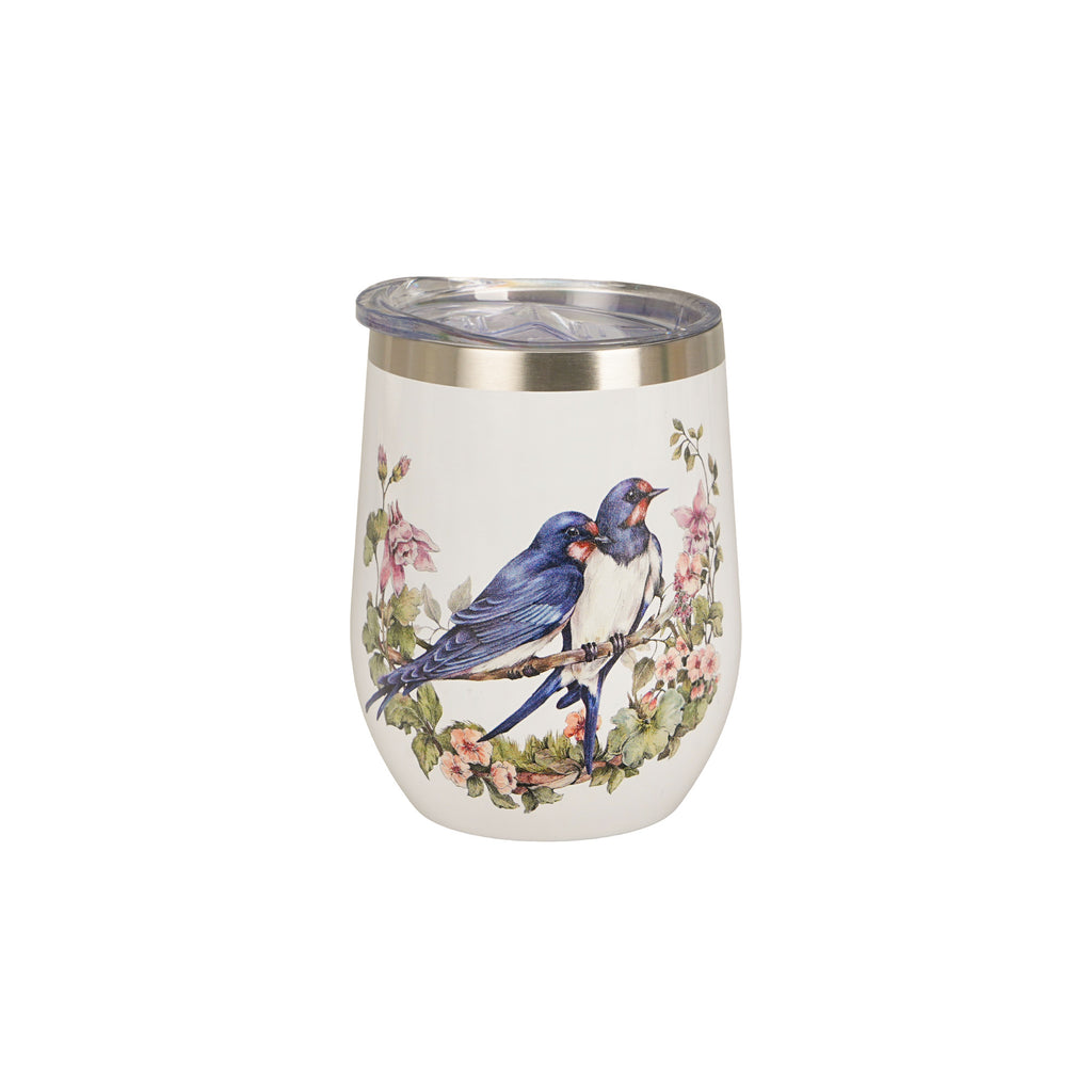 Cană termică Bird's World - BARN SWALLOWS, 330 ml