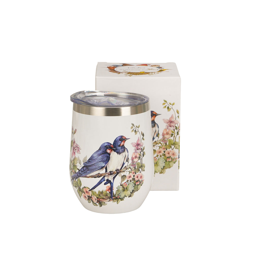 Cană termică Bird's World - BARN SWALLOWS, 330 ml