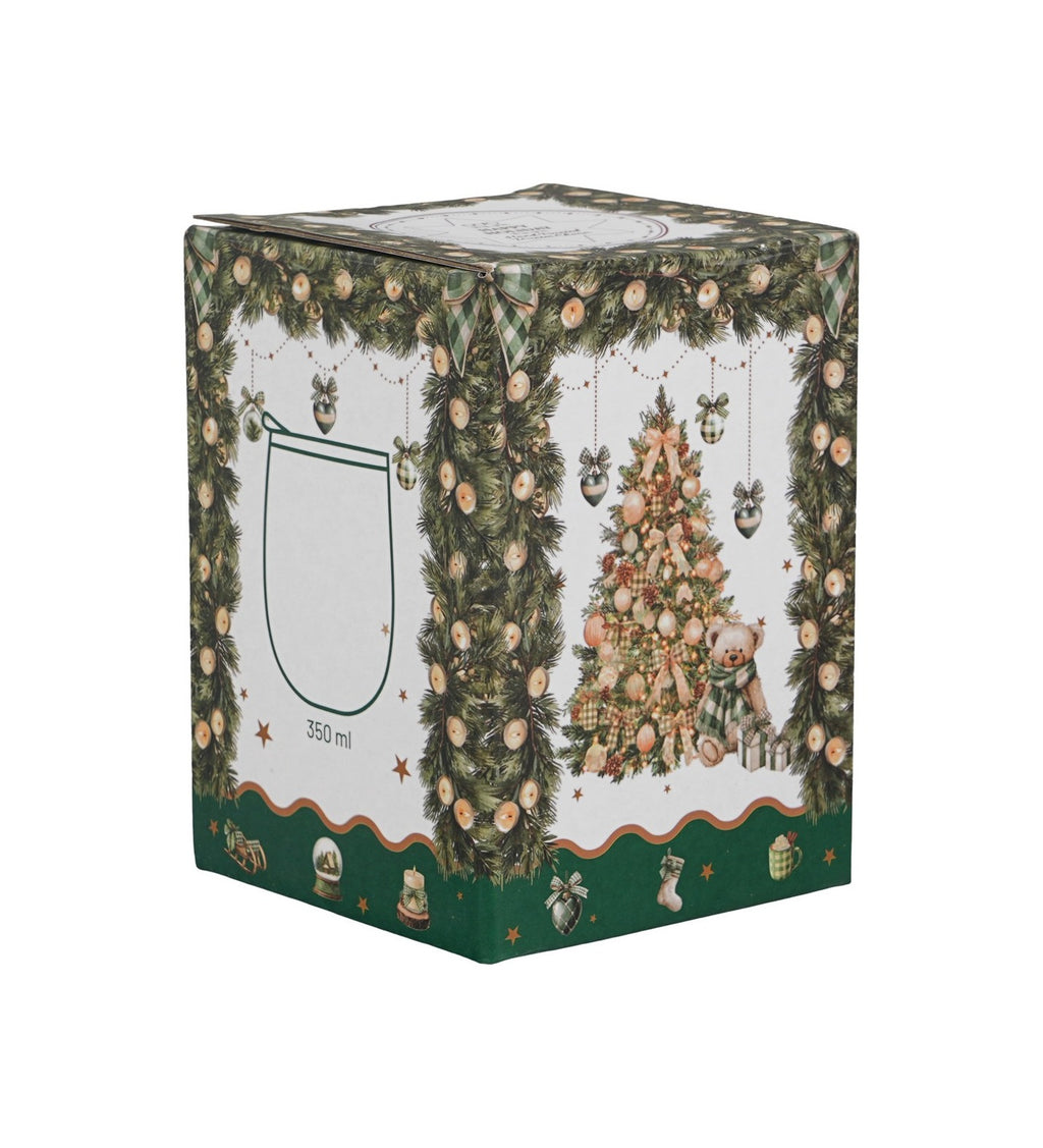 Cana termica, de Craciun, Tree Sparkle", 360ml, inox, design elegant