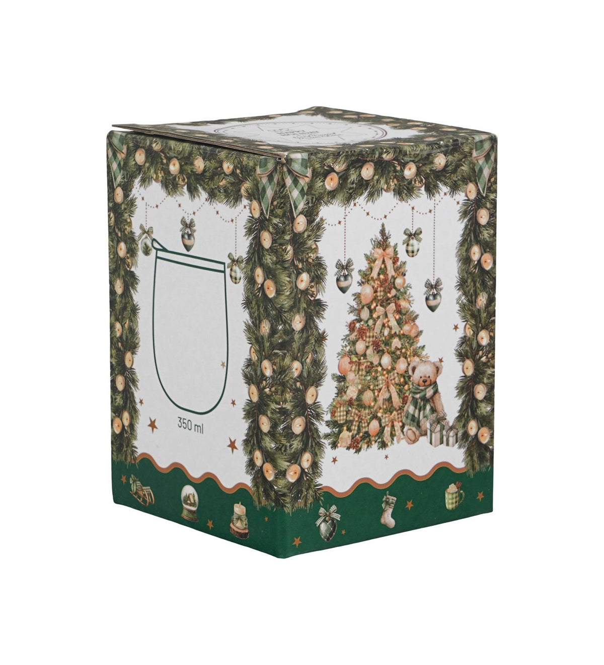 Cana termica, de Craciun, Tree Sparkle", 360ml, inox, design elegant