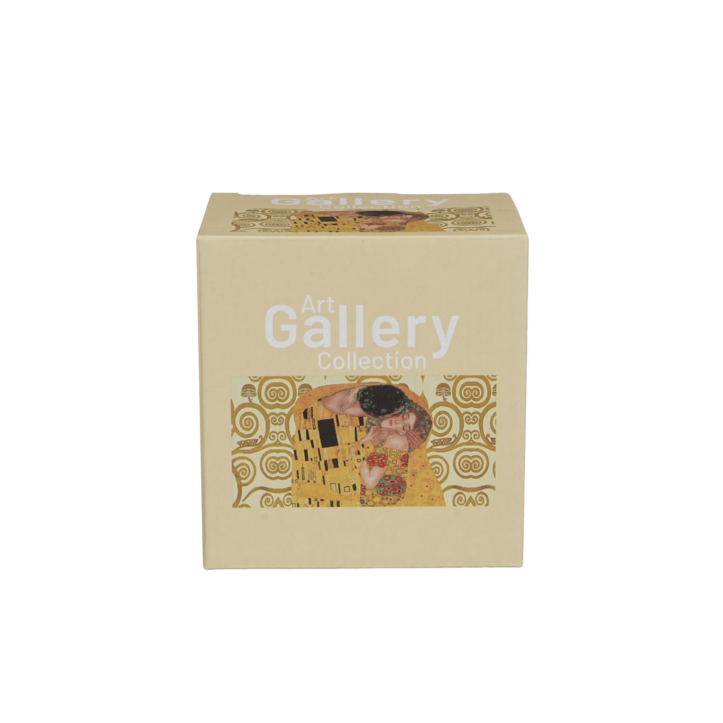 Cana The Kiss Ecru cu infuzor si pandantiv inspirata de Klimt, 400 ml