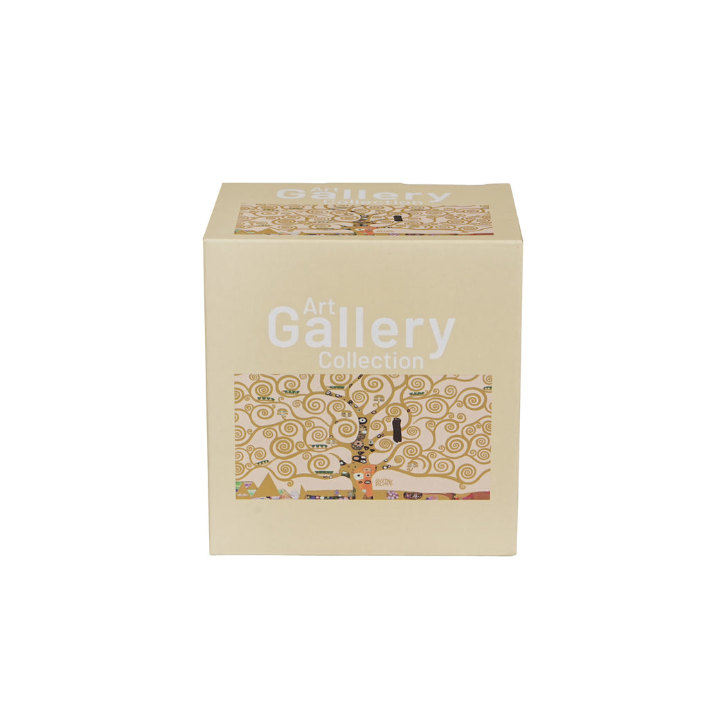 Cană cu infuzor și pandantiv TREE OF LIFE ECRU inspirată de Klimt, 400 ML
