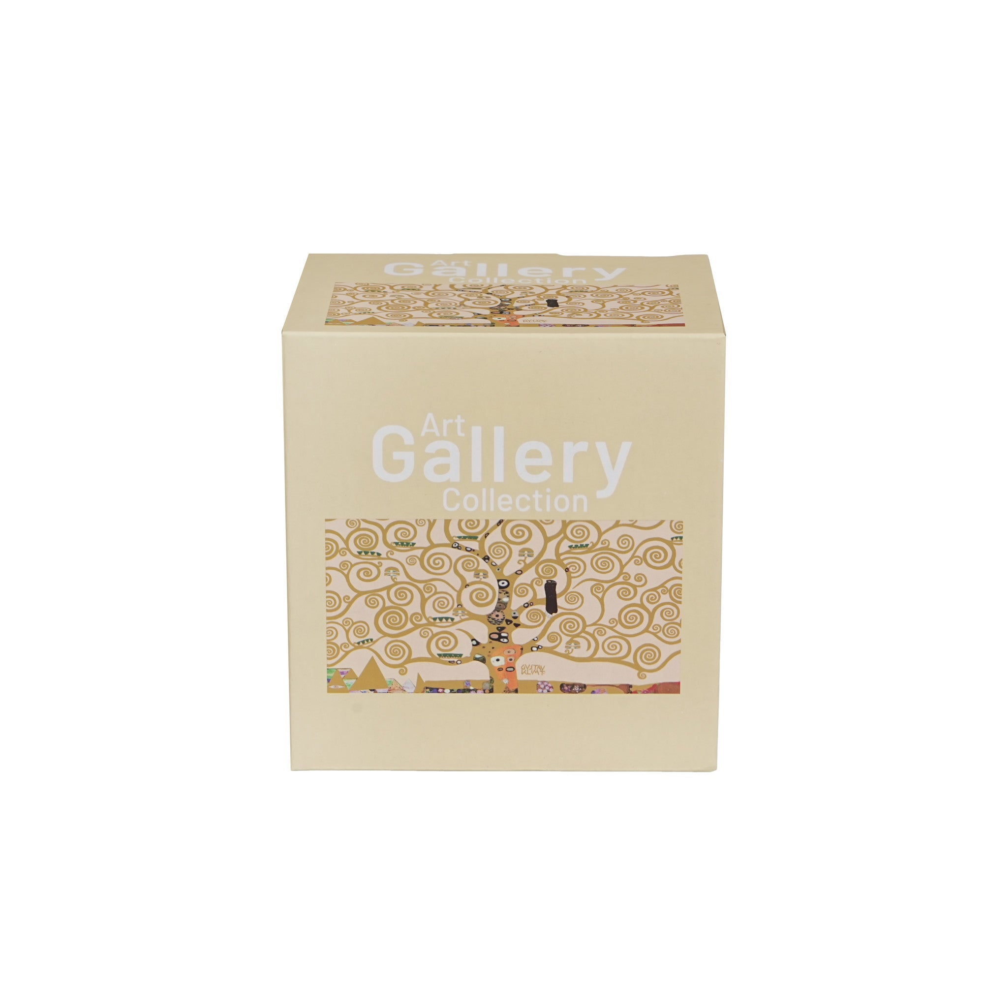 Cană cu infuzor și pandantiv TREE OF LIFE ECRU inspirată de Klimt, 400 ML