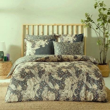 Lenjerie de pat bumbac satinat, Tac Digital, Olea Verde - Victoria home deco