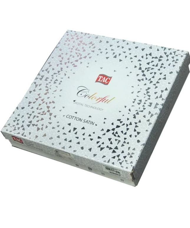 Lenjerie de pat bumbac satinat Flori Roz, Tac Delux Digital, Assen - Victoria home deco