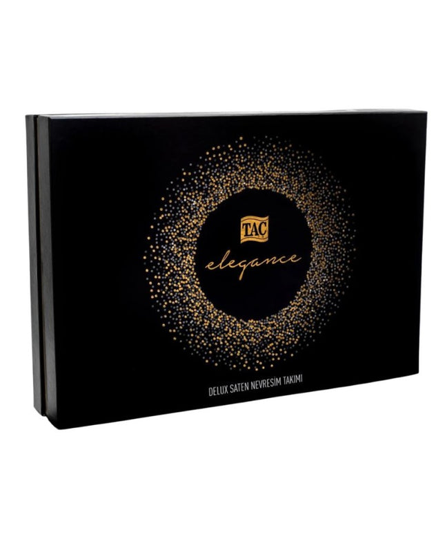 Lenjerie de pat dublu satin de lux cu motive decorative Tac Elegance, Dione - Victoria home deco