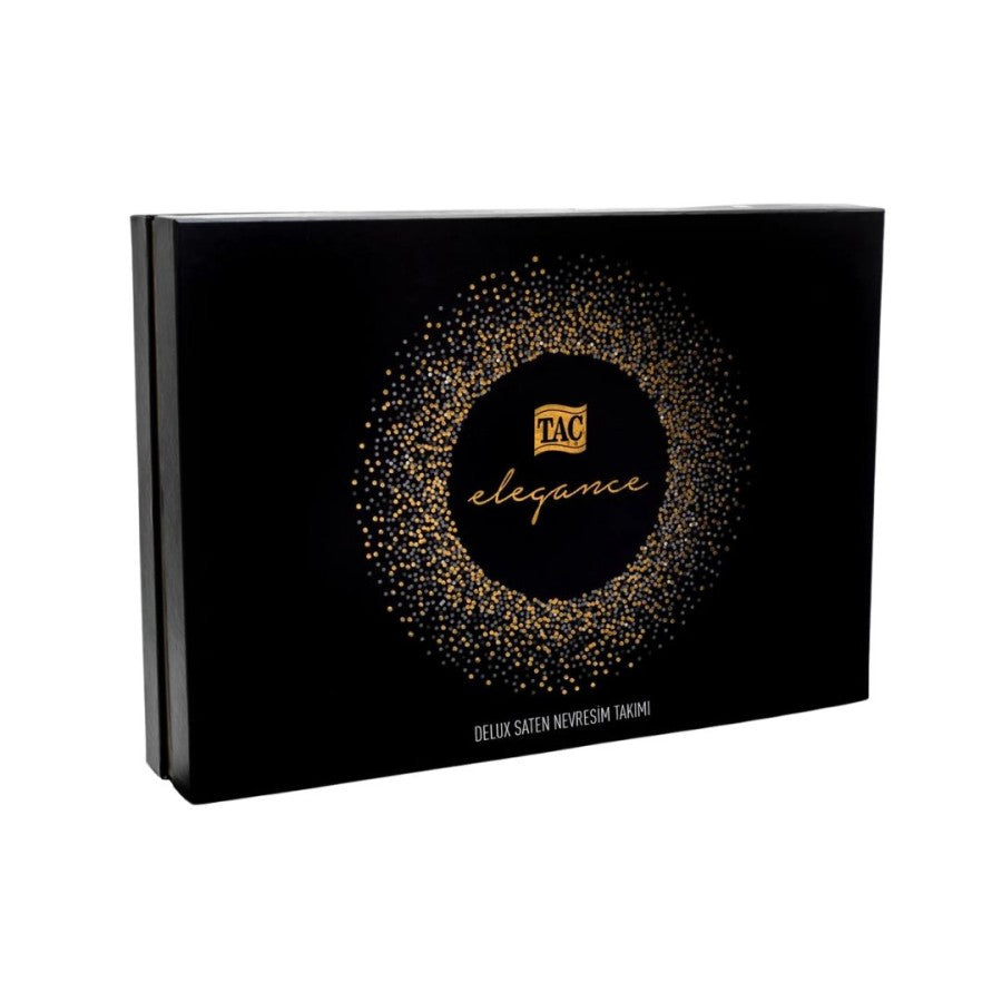 Lenjerie de pat dublu satin de lux cu motive decorative Tac Elegance, Dione - Victoria home deco