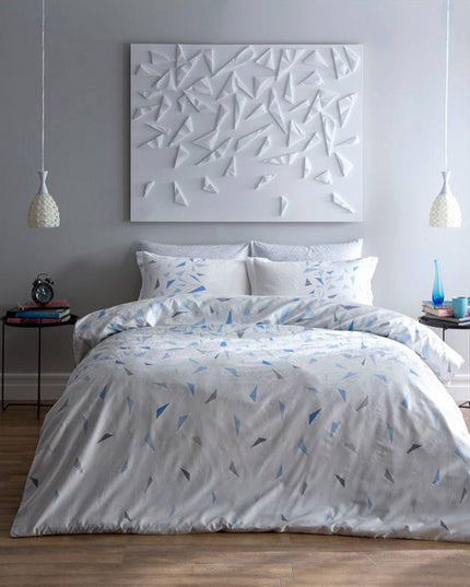 Lenjerie de pat dublu satin de lux, fosforescenta, TAC,Crystal - Victoria home deco