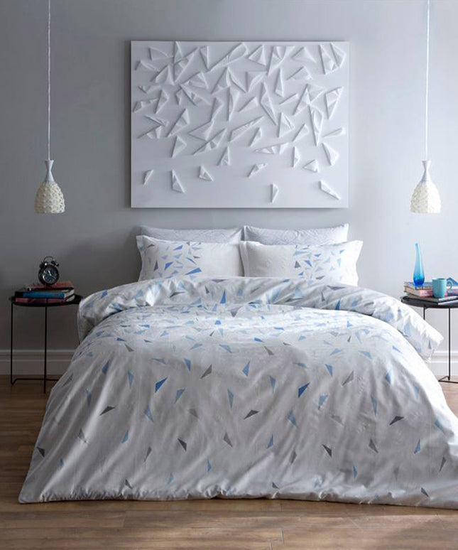 Lenjerie de pat dublu satin de lux, fosforescenta, TAC,Crystal - Victoria home deco
