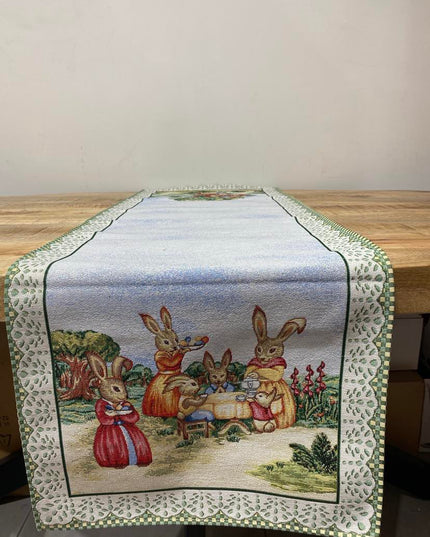 Napron decorativ de Paste cu iepurasi 40x140 cm - Victoria home deco