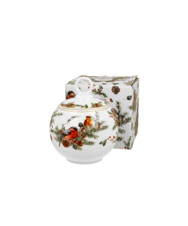 Borcan pentru prăjituri Christmas Birds, 700ml - Victoria home deco