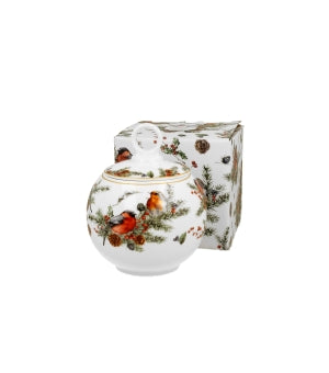 Borcan pentru prăjituri Christmas Birds, 700ml - Victoria home deco
