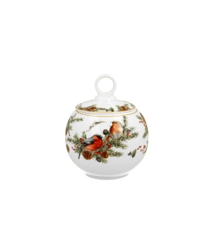 Borcan pentru prăjituri Christmas Birds, 700ml - Victoria home deco