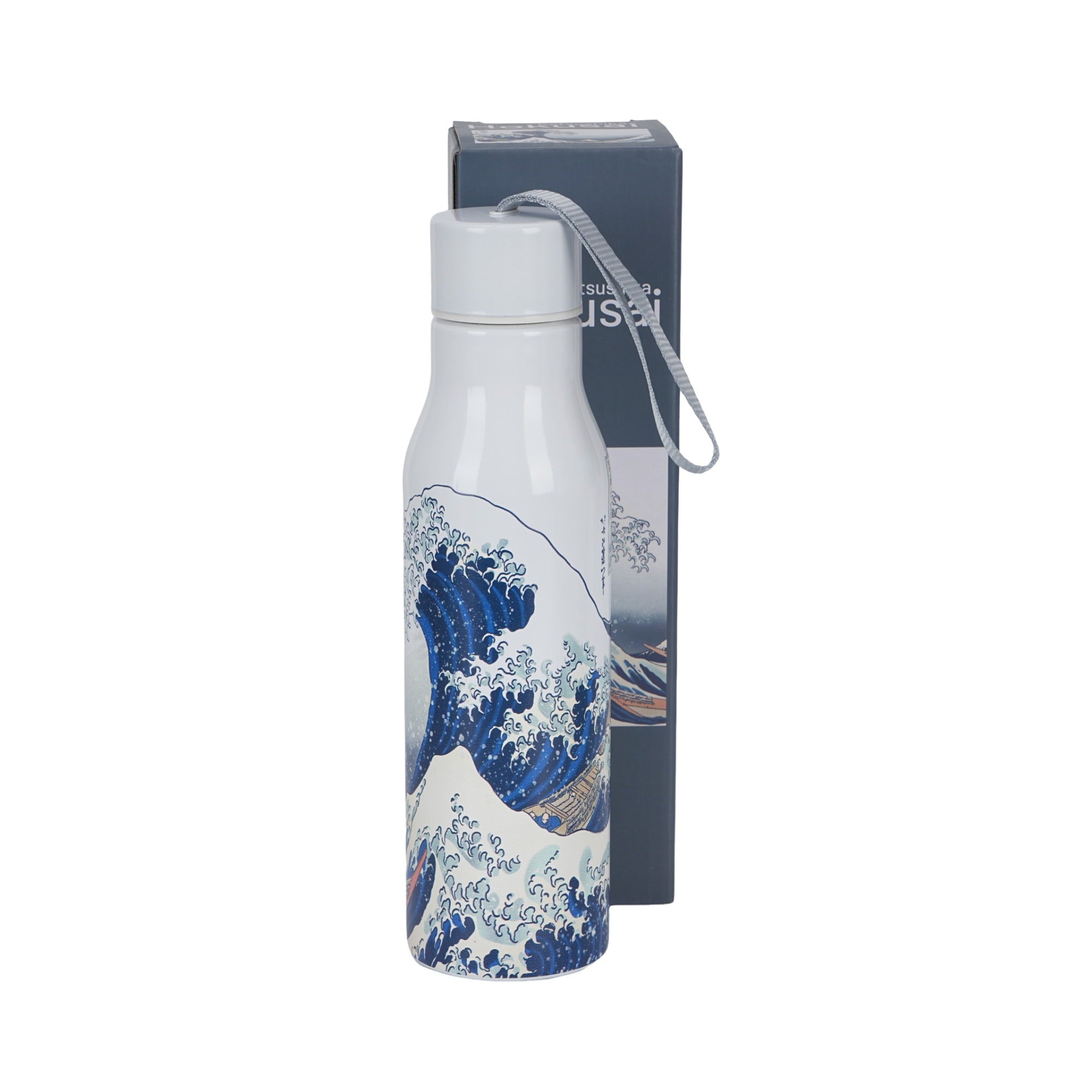 Sticlă termică, DUO, Marele Val, inox, 500 ml, imprimeu Hokusai