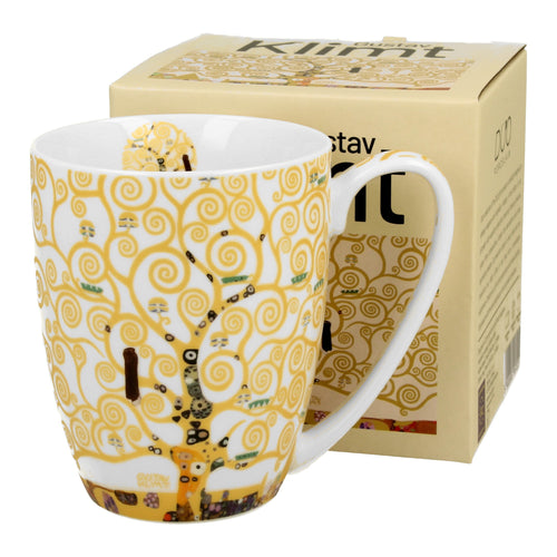 Cana clasica TREE OF LIFE Ecru inspirata de Gustav Klimt, 380 ML