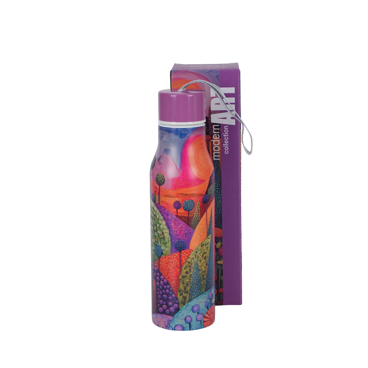 Sticlă termică, DUO, Dealuri Spumoase, inox, 500 ml