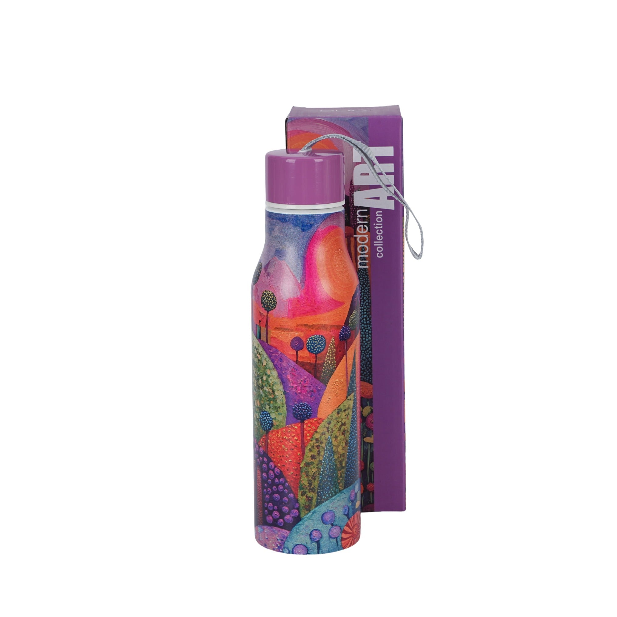 Sticlă termică, DUO, Dealuri Spumoase, inox, 500 ml
