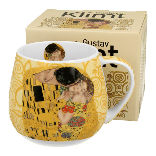 Cana barel 430 ml, Ecru inspirat de Gustav Klimt