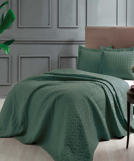 Set cuvertura +2 fete de perna, TAC, Glory verde - Victoria home deco