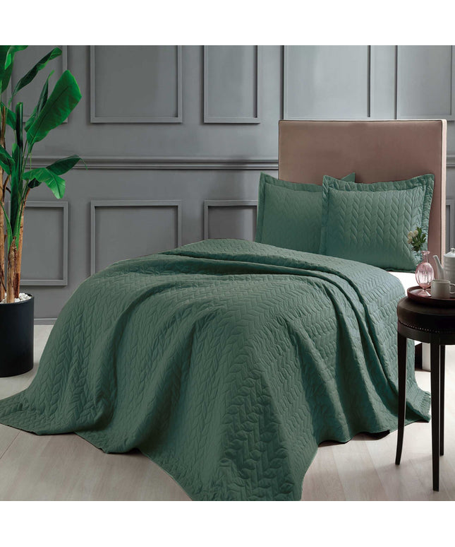 Set cuvertura +2 fete de perna, TAC, Glory verde - Victoria home deco