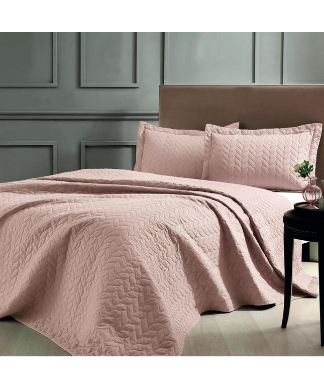 Cuvertura matlasata,Tac, Glory pudra - Victoria home deco