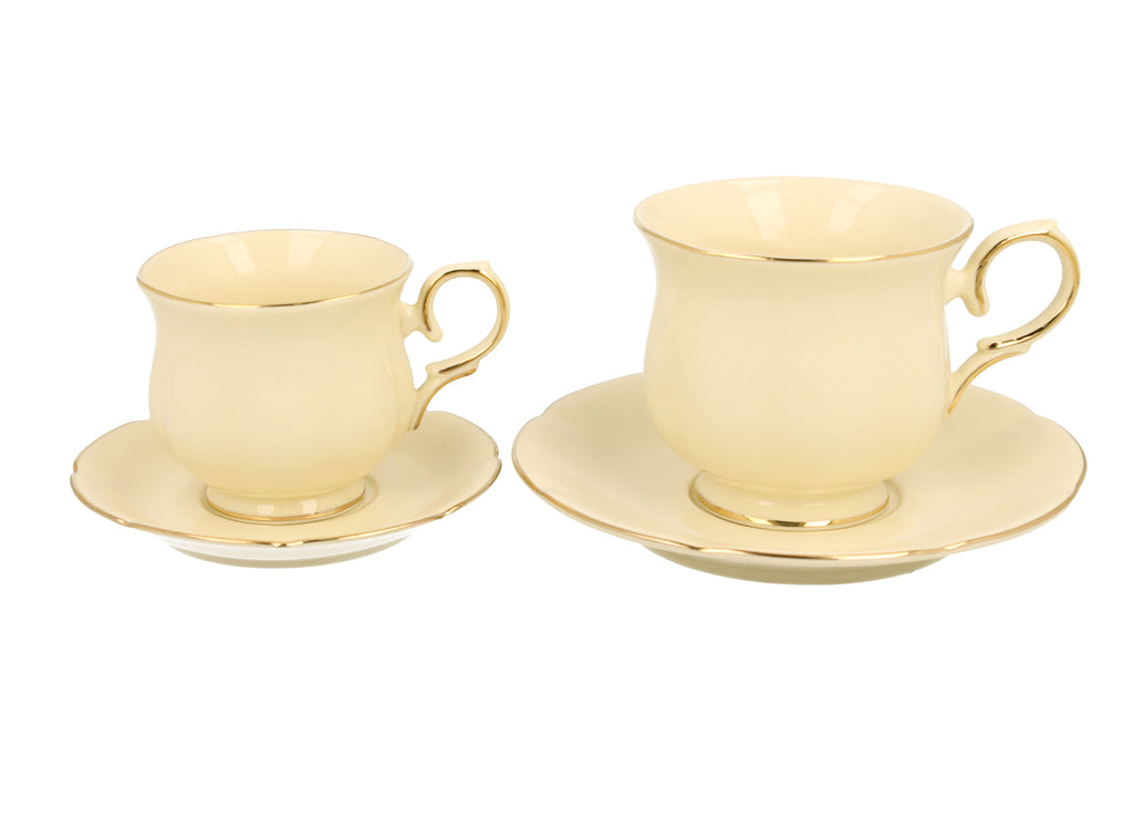 Set de 2 cești cafea din porțelan fin Clark, cu design elegant și detalii rafinate, perfecte pentru servirea ceaiului sau cafelei