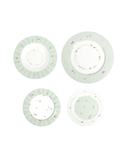 Serviciu  de masa 18 piese, Brandani, Polline verde - Victoria home deco